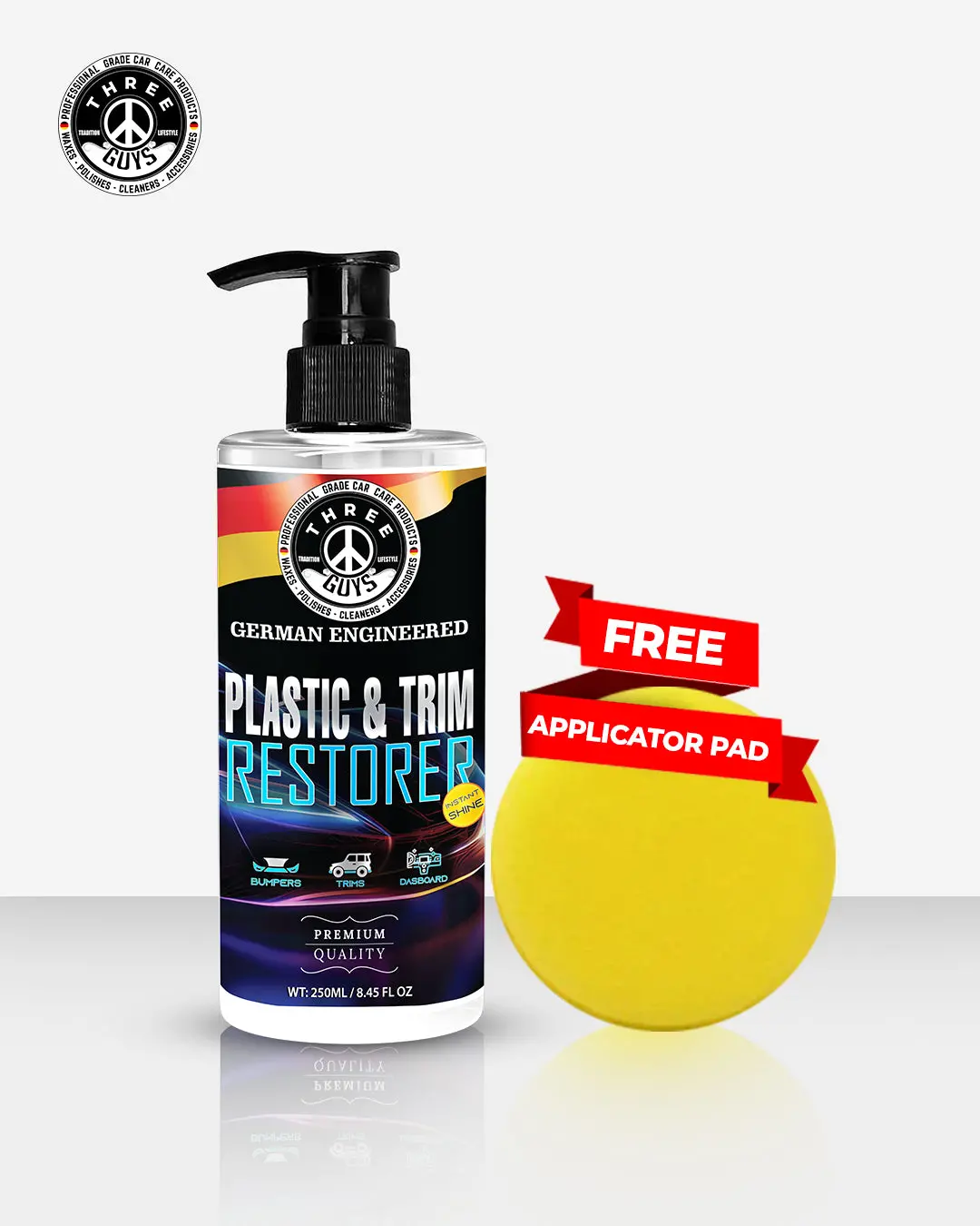 Plastic & Trim Restorer | Three Guys | German Engineered (250Ml) 1