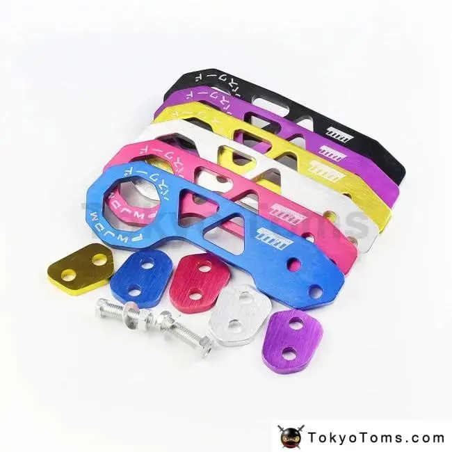 Jdm Style Racing Car Rear Tow Hook Aluminum Alloy Rear Tow Hook Blue/Red/Silver/Black/Gold/Purple 1