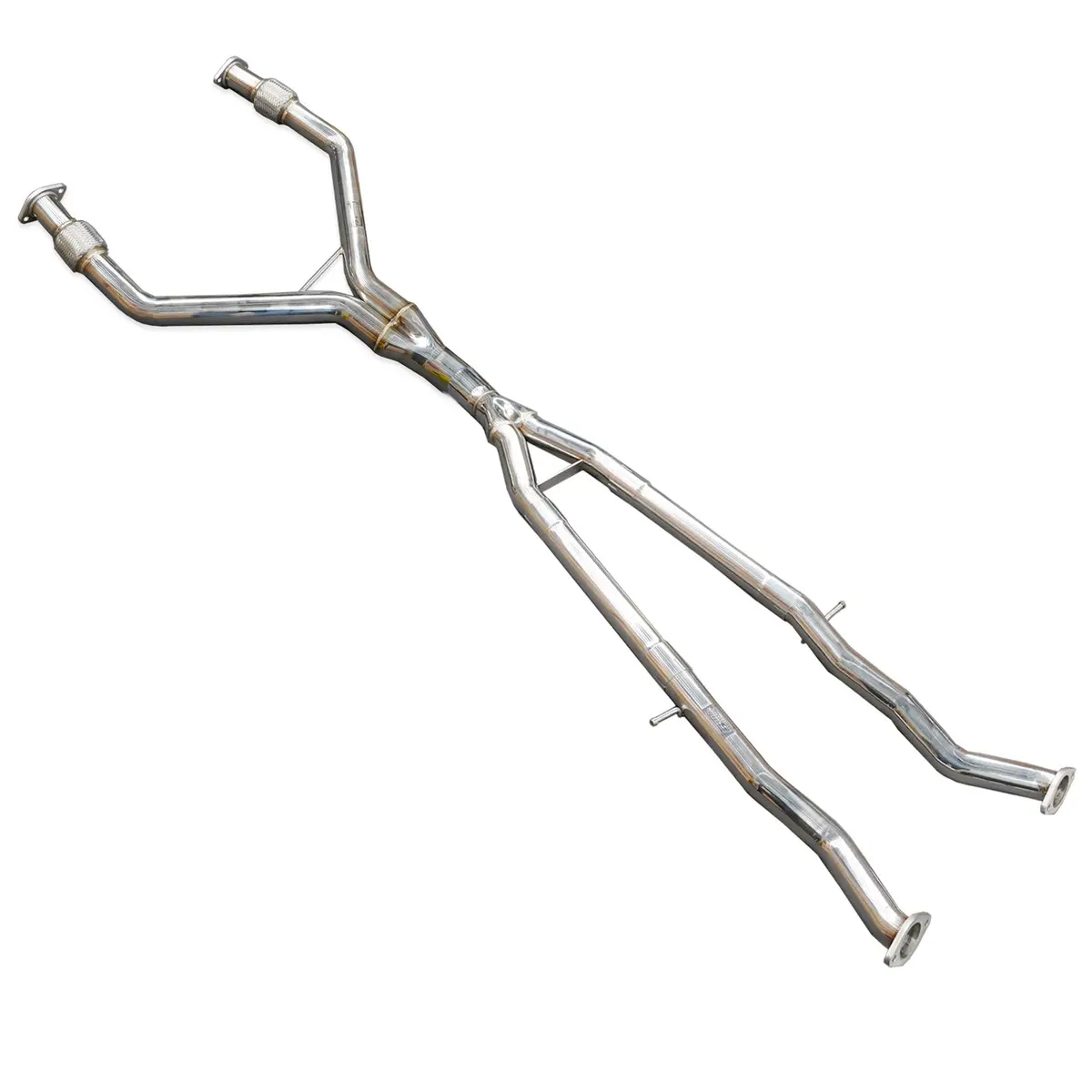 2.5" To 3" Y-Pipe Kit Stainless Steel For 2016-2023 Infiniti Q50 V37 V6 3.0L Twin Turbo 1