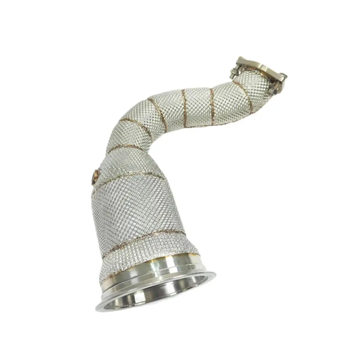 High Flow Catted 304 Stainless Exhaust Downpipe For Audi Q8 3.0T 1