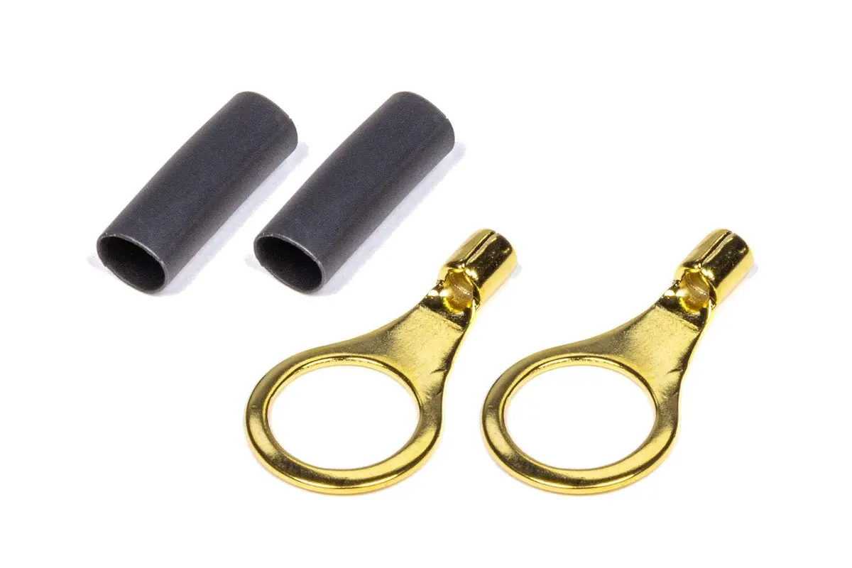 Ring Terminal 3/8 14-16 Ga. Pair W/ Heat Shrink 1