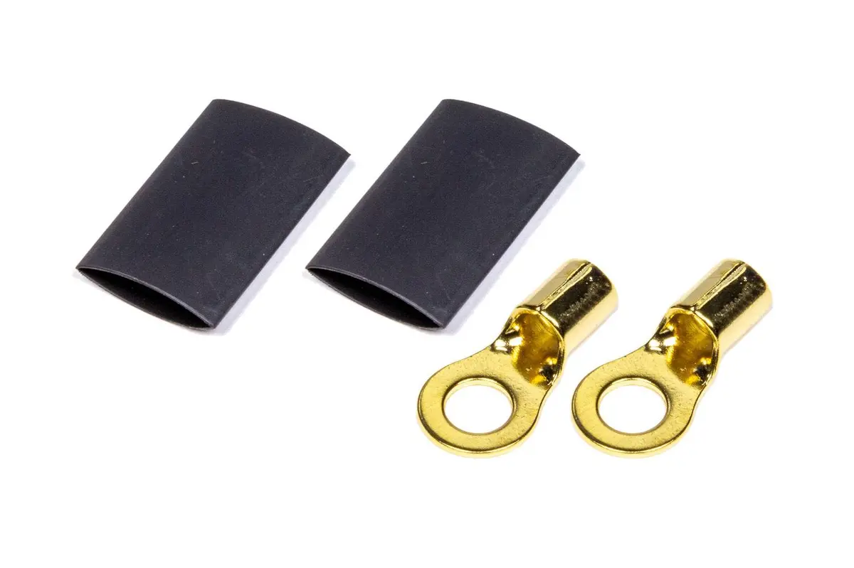 Ring Terminal 1/4 8 Ga. Pair W/Heat Shrink 1