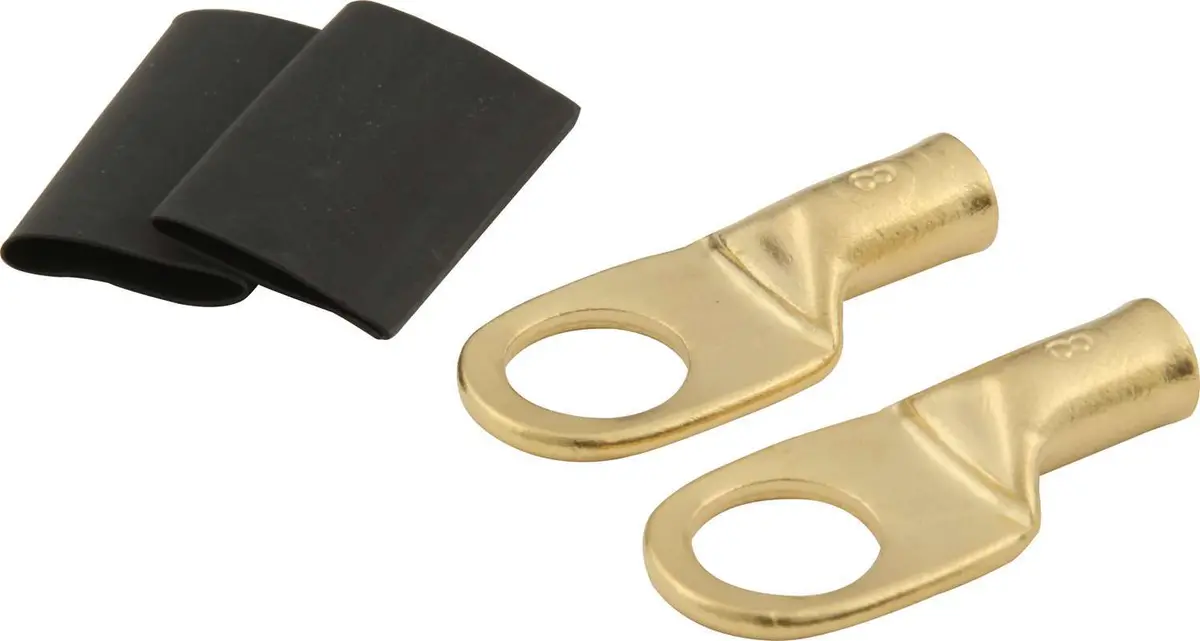 Ring Terminal 3/8 8 Ga Pair W/ Heat Shrink 1