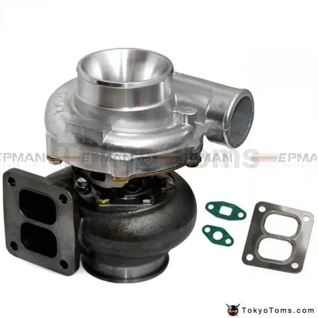 T70 Turbocharger A/R .70 Rear A/R 0.84 T4 Twin Scroll 4" V-Band Oil Cooler 1