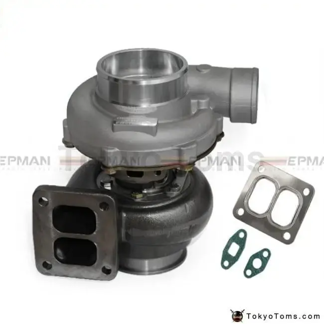 Gt45r Turbocharger A/R .70 Rear A/R 1.00 T4 Twin Scroll 4" V-Band Oil Cooler 1