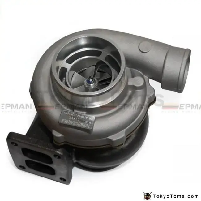 Gt45r Turbocharger A/R .70 Rear A/R 1.00 T4 Twin Scroll 4" V-Band Oil Cooler 2