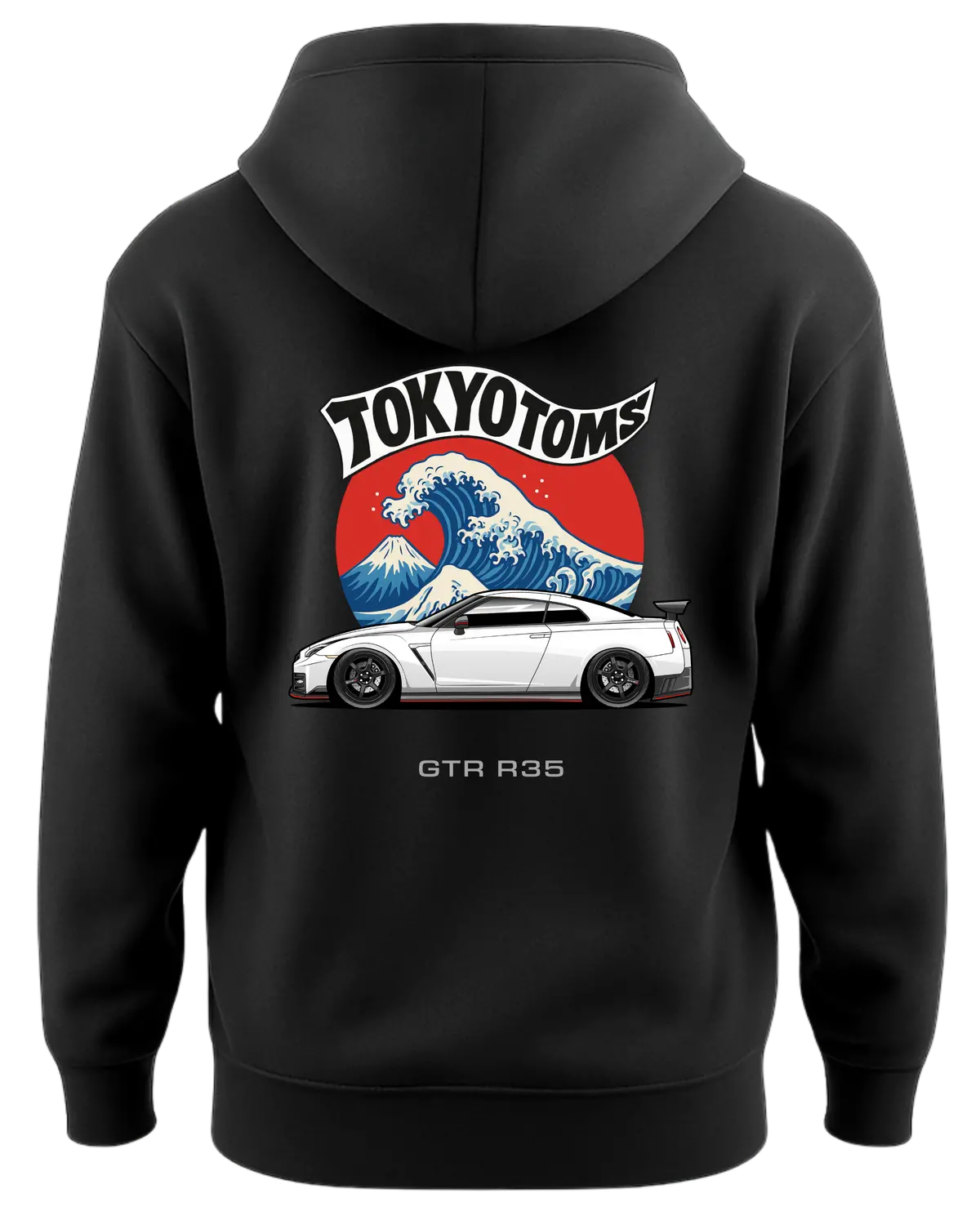 Tokyo Toms Nissan Gtr R35 Wave Hoodie 1
