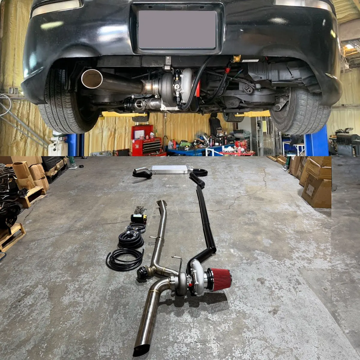Rear Custom Mount Turbo Kit For Nissan 350Z Fairlady Z33 Infiniti G35 Vq35de Hr 1