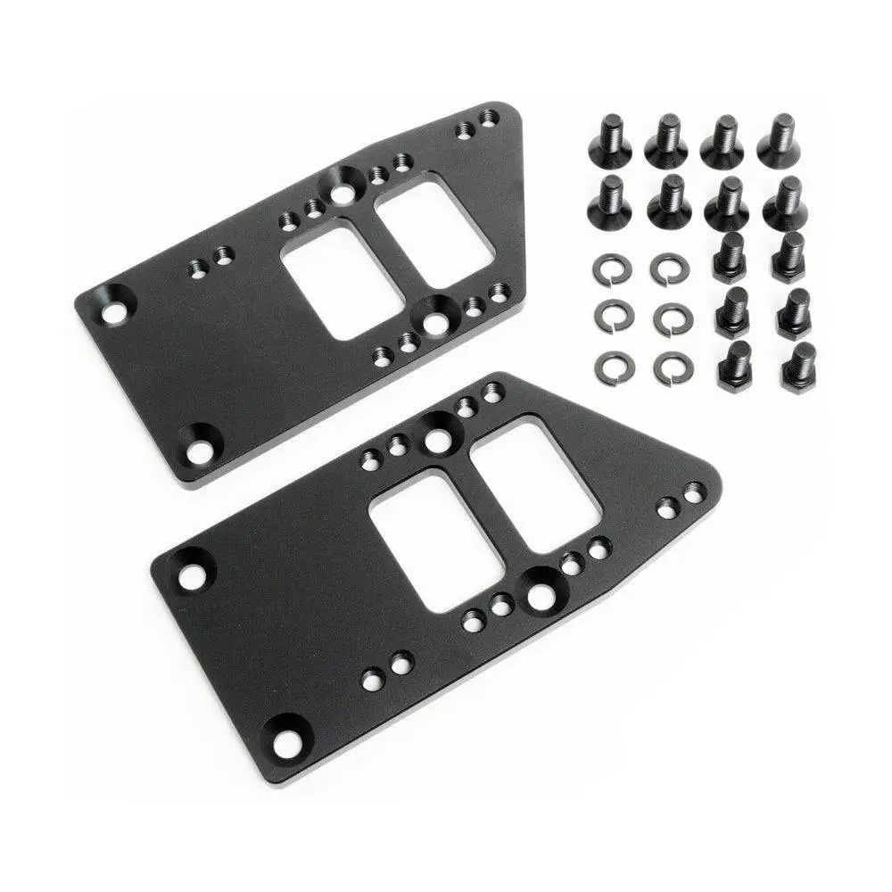 Billet Ls Motor Mount Adapter Plates Black 1