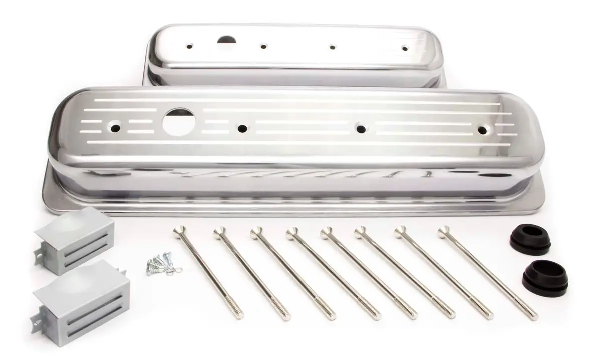 Sbc Alum Short Center Bolt V/C Milled Polished 1