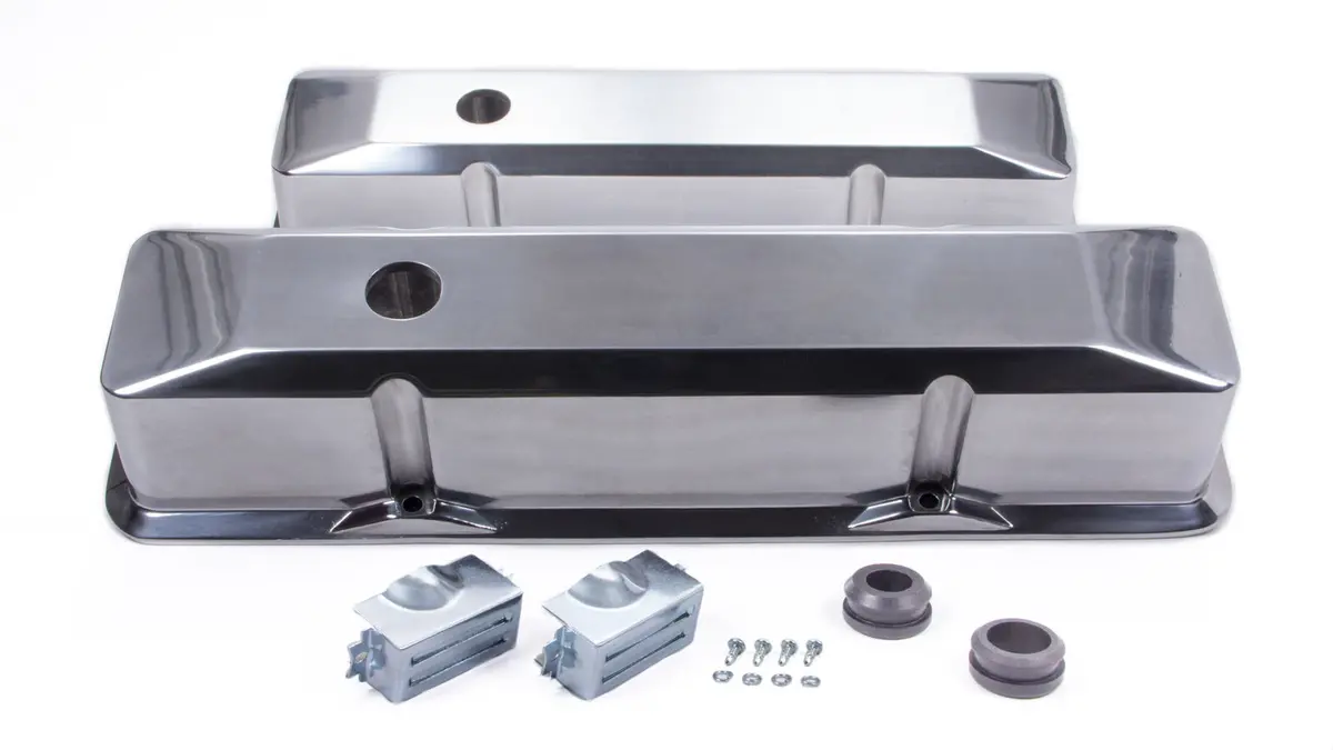 Sbc Alum Fabricated Tall V/C Polished 1