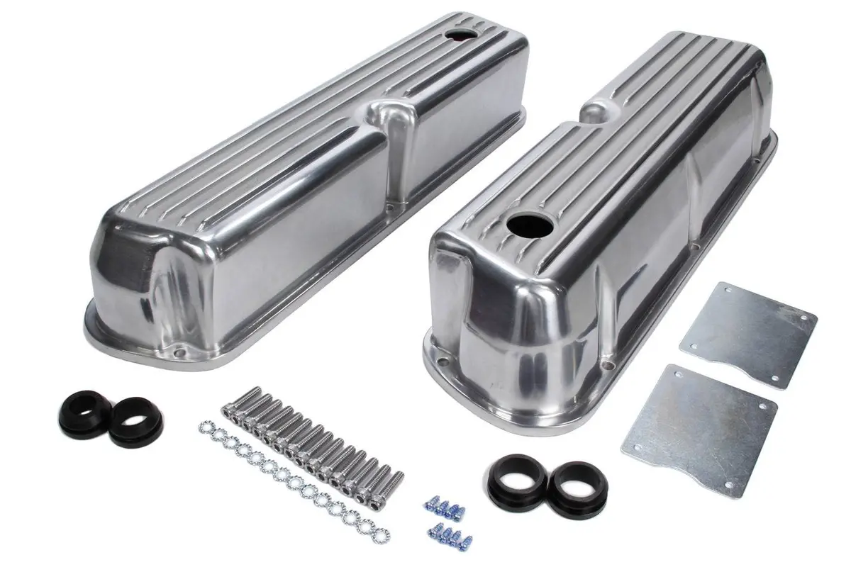 Rpc Sb Ford Aluminum Valve Covers Plain With Hole 1