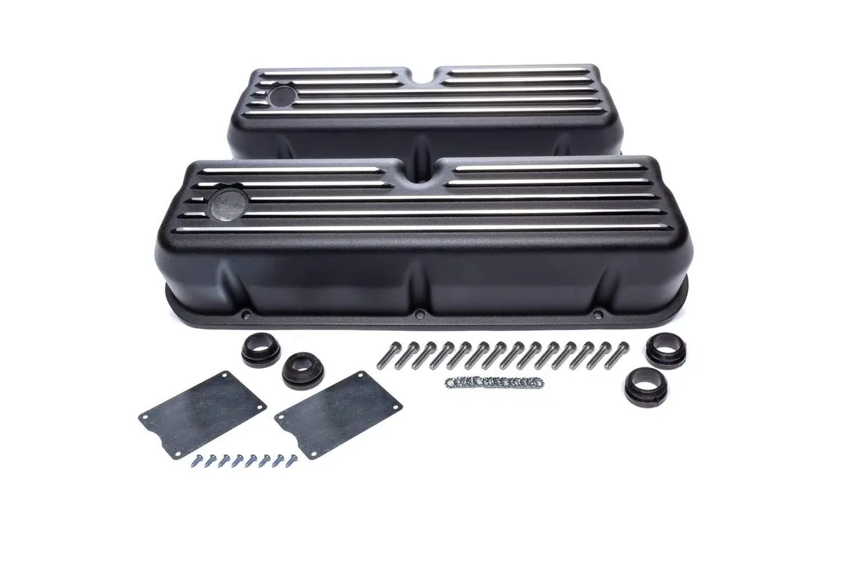 Rpc Black Aluminim Valve Covers Ford Sbf Tall 1