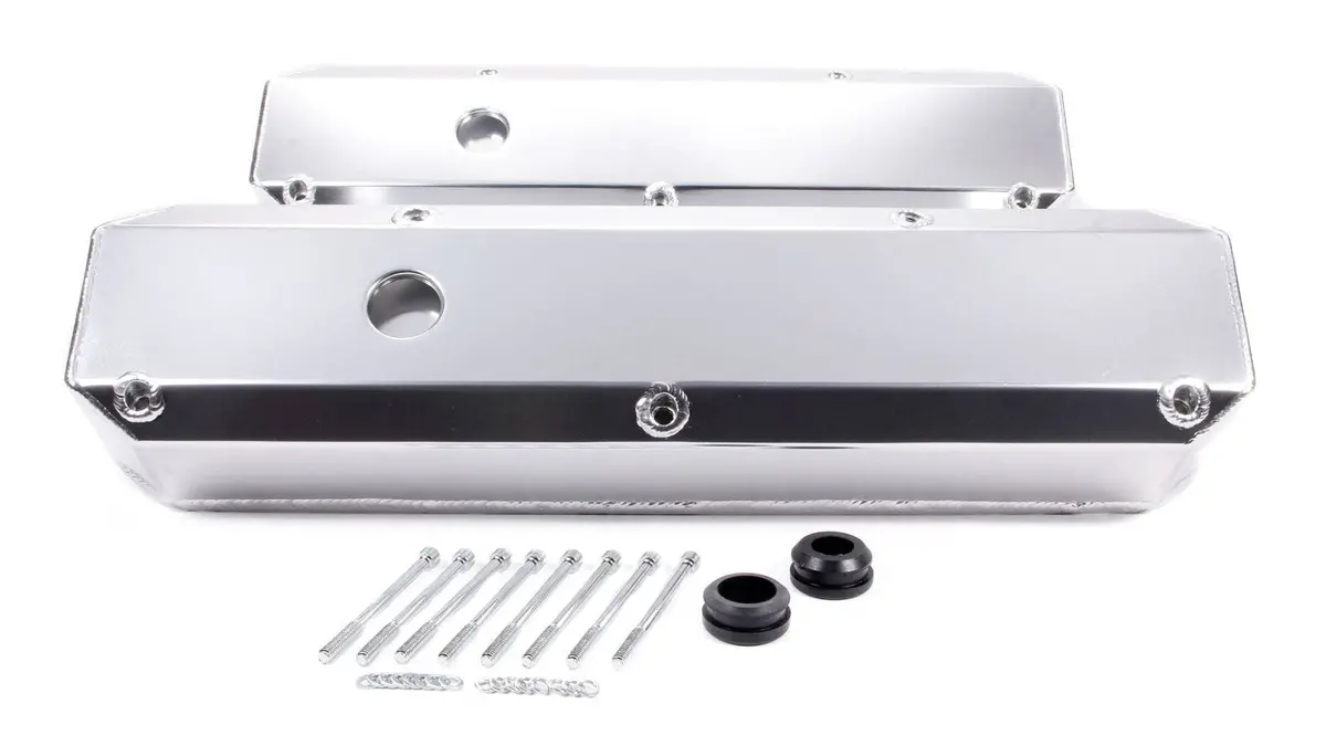 Rpc Sb Ford Aluminum Valve Covers Plain With Hole 1