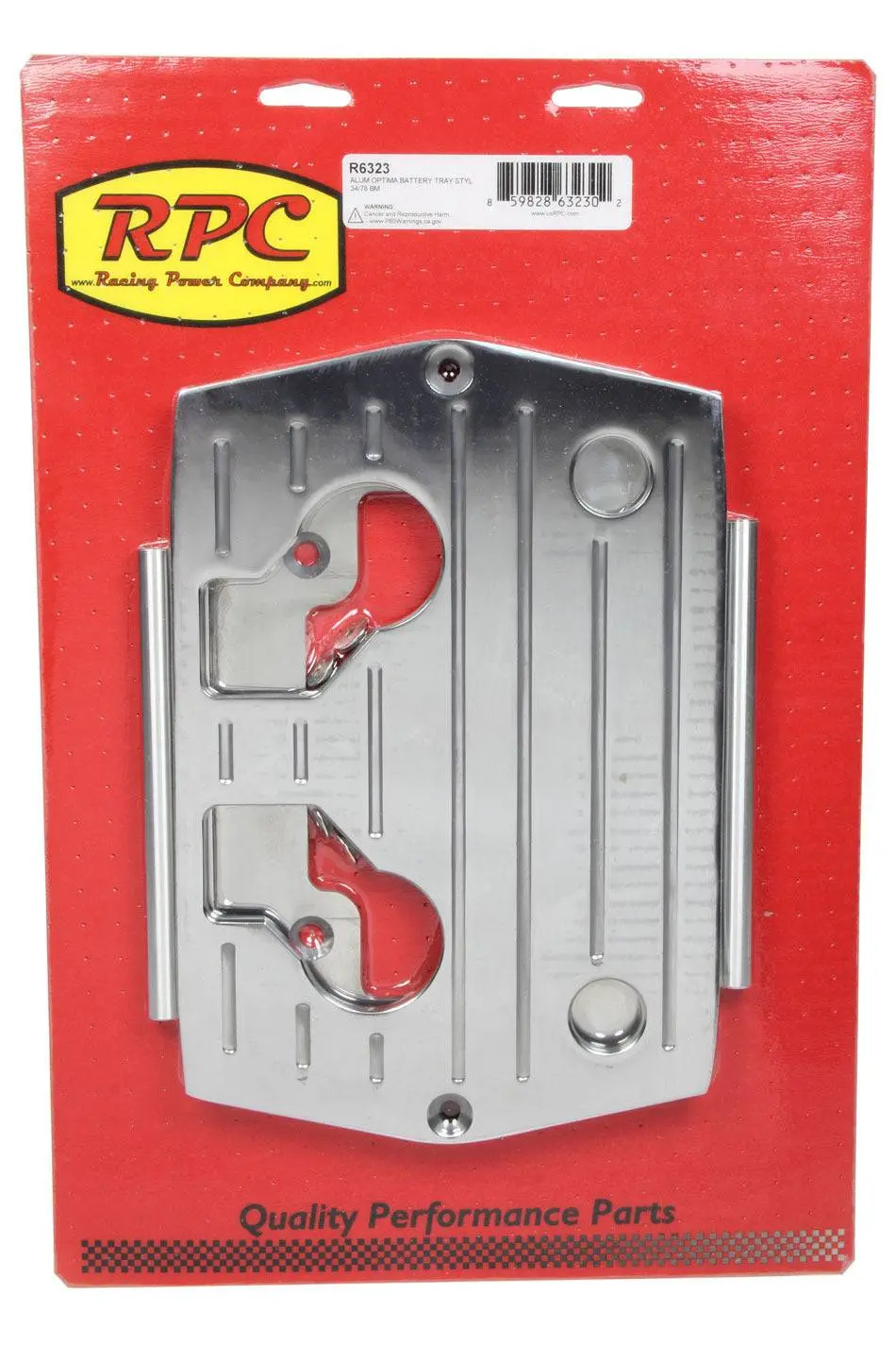 Optima Alum Ball Milled Battery Tray Polished 1