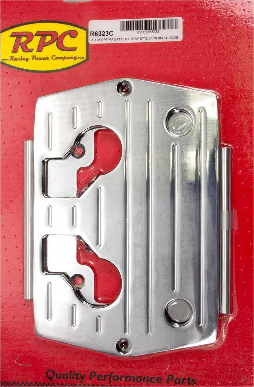Optima Alum Ball Milled Battery Tray Chrome 1