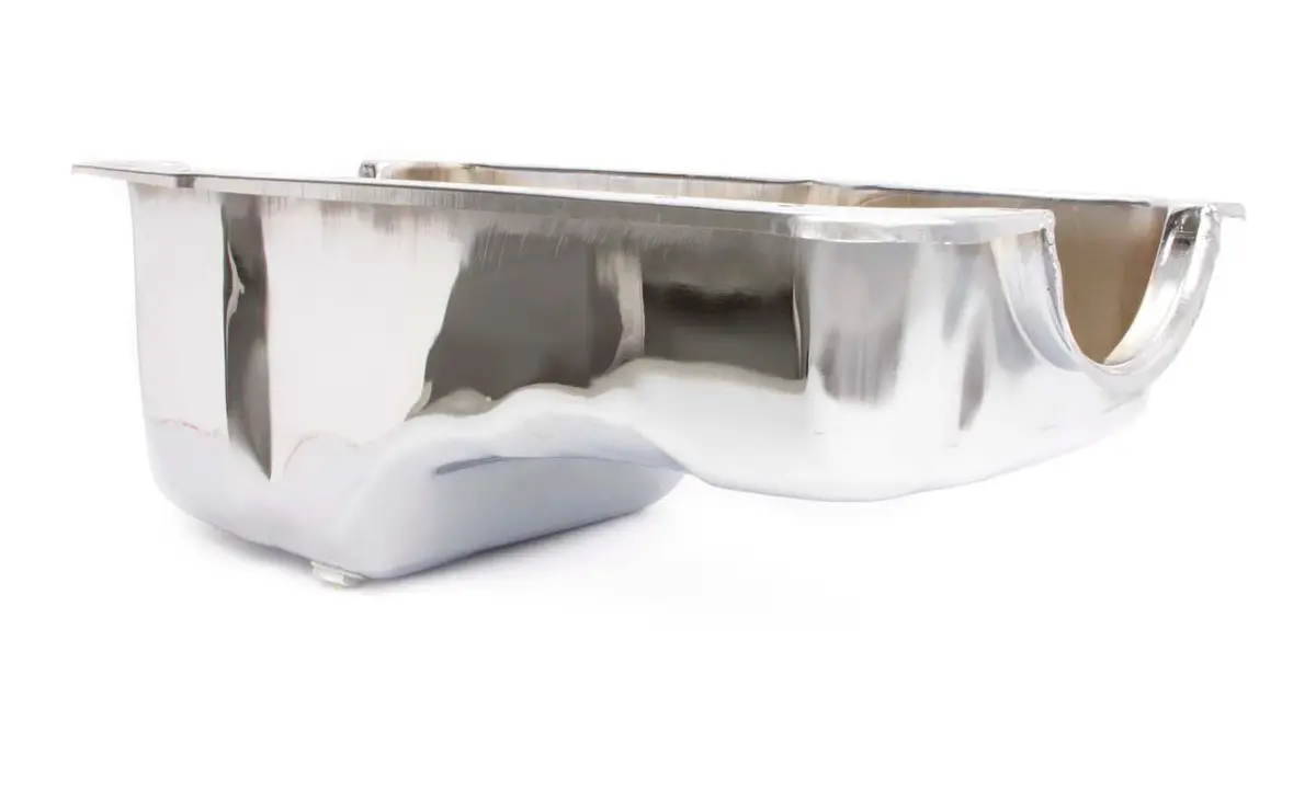 Rpc/Racing Power Chrome Steel Oil Pan – Fits 1965–1987 Small Block Ford 260, 289, 302 – Front Sump – Stock Depth 1