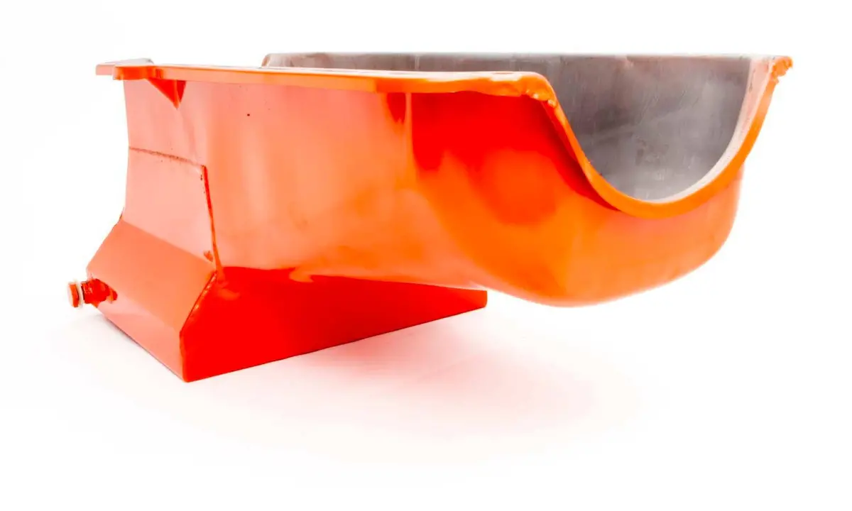 Racing Power 80-85 Sbc Steel Drag Race Oil Pan Orange 1