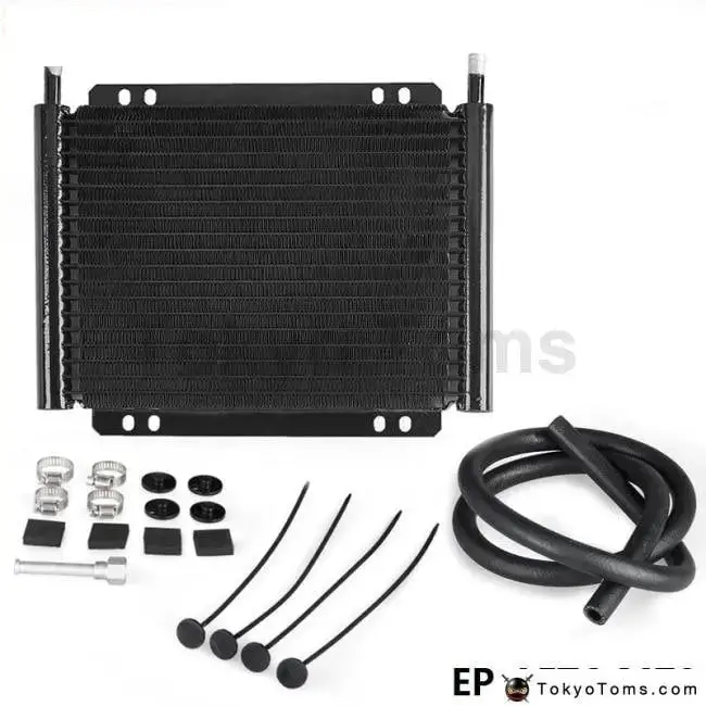 Racing Car Aluminum Performance 19 Row Series 8000 Plate & Fin Transmission Cooler Kit 1