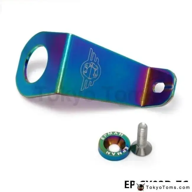 Racing Neo Chrome Jdm Billet Aluminum Radiator Stay Bracket Gasket Screw For Honda Civic 92-95 Eg 1