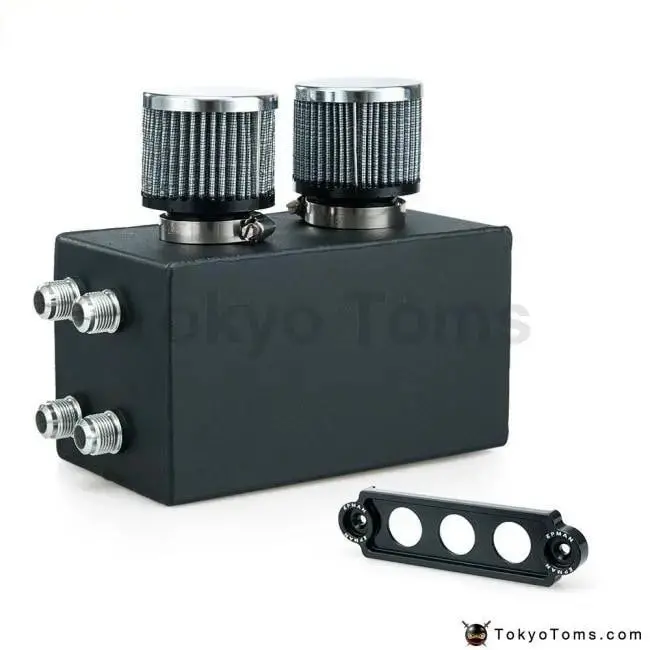 Racing Oil Catch Can Breather Tank For Honda Civic Integra Ek Eg Dc 1
