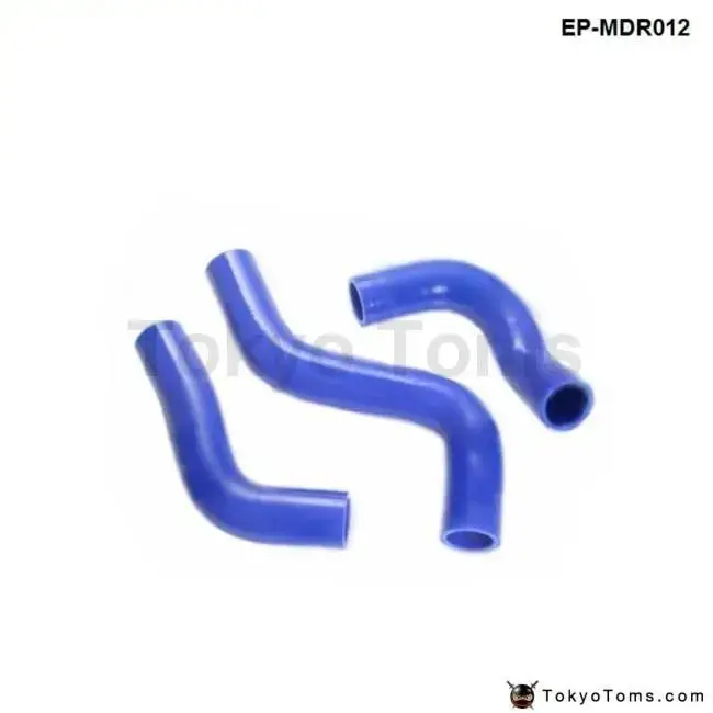 Racing Silicone Turbo Intercooler Radiator Hose Kit For Mazda Mx5 89-05 1600Cc (3Pcs) 1