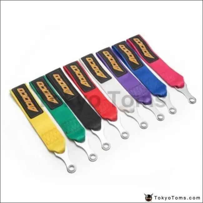Racing Tow Strap With Bolt-On Hardware Universal Jdm For Cars Trucks Adth152 1