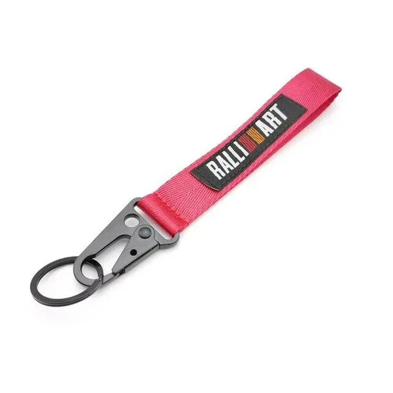 Ralliart Keychain Jet Tags Jdm Red 1