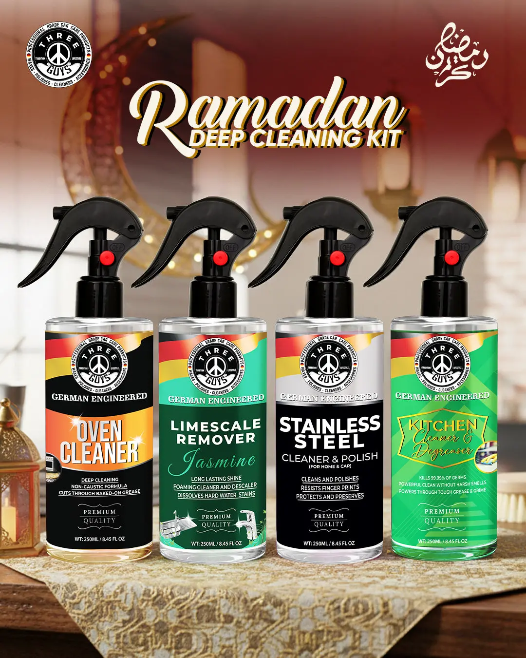 Ramadan Deep Cleaning Kit – Heavy Duty Home Care Bundle | Three Guys 1