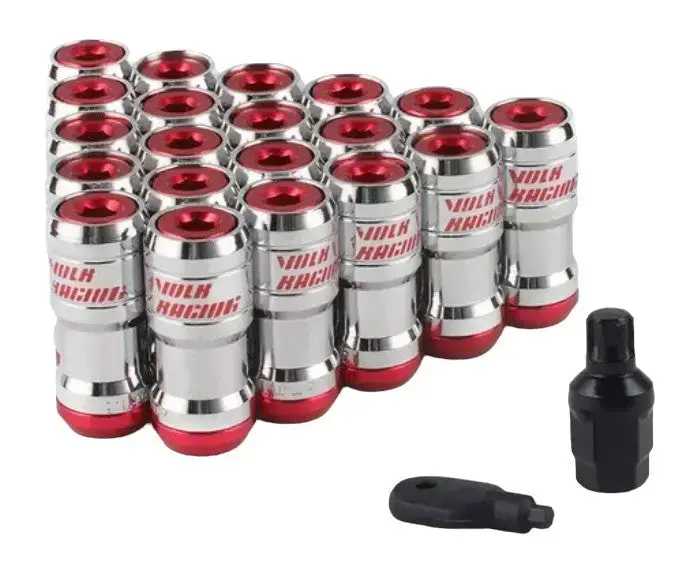 Rays Volk Racing Lug Nuts (Red) 1