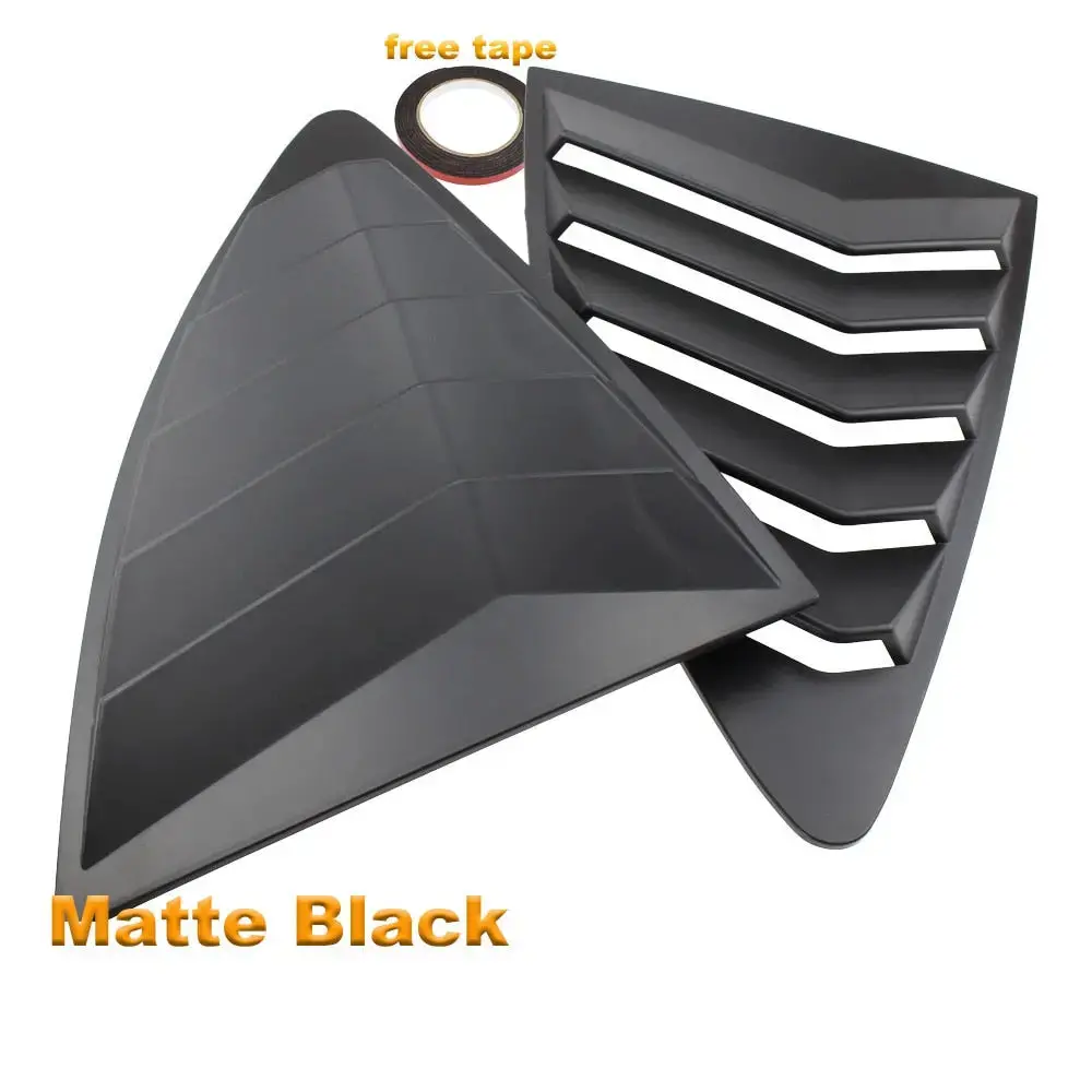 Rear Quarter Window Louvers Spoiler Panel Matt Black For Scion Frs For Subaru Brz For Toyota 86 Gt86 1