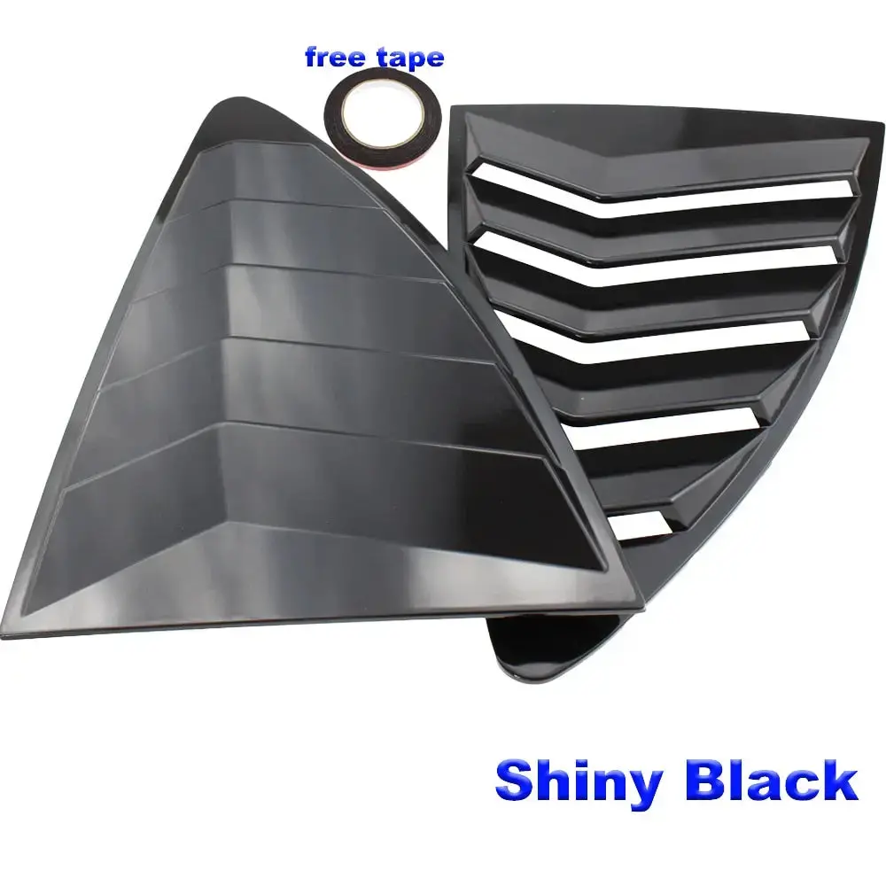 Rear Quarter Window Louvers Spoiler Panel Shinny Black For Scion Frs For Subaru Brz For Toyota 86 Gt86 1