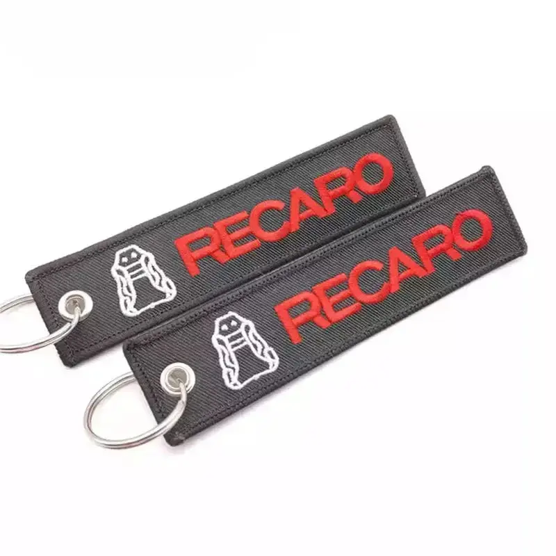 Recaro Keychain Embroidered Jet Tag Ring 1