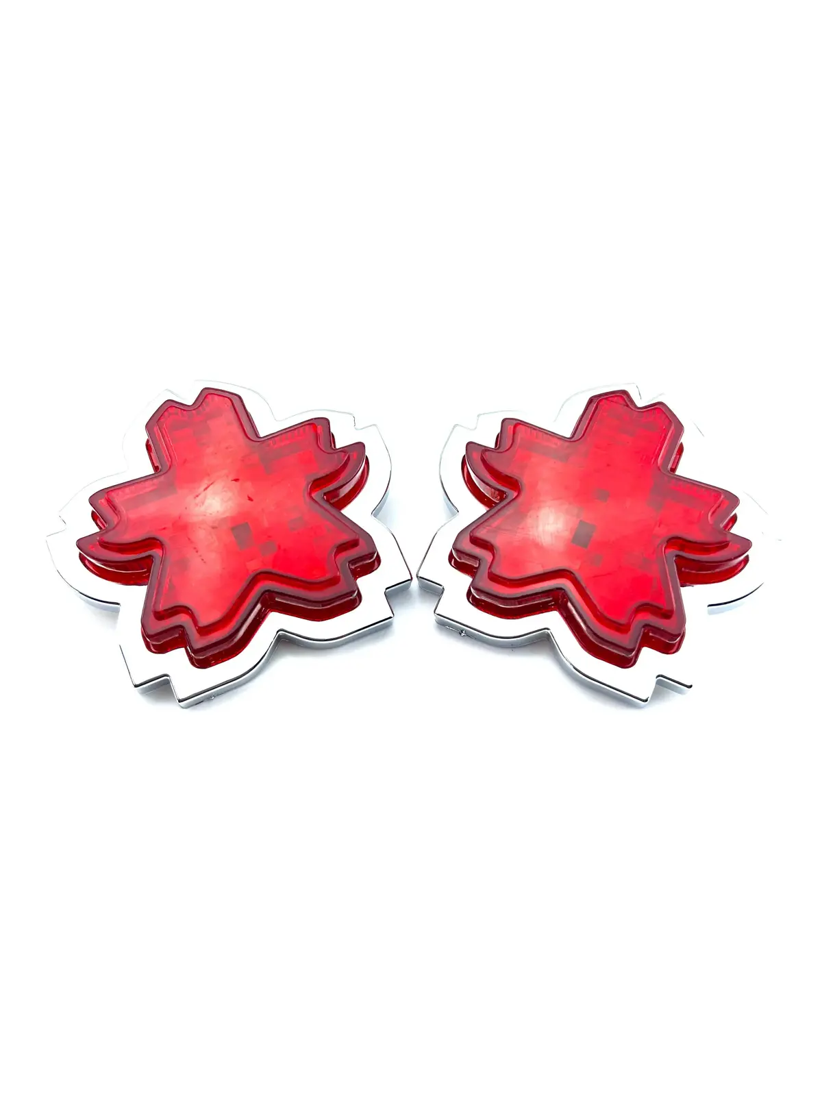 Red Led Cherry Blossom Shape Side Marker Indicators (Pair) 1