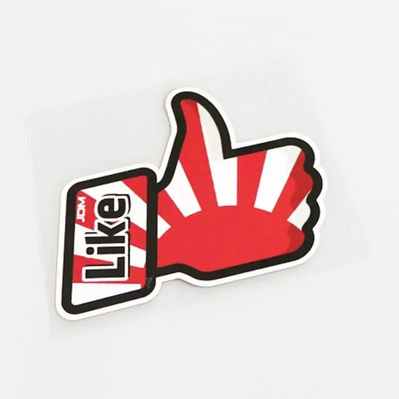 Rising Sun Thumbs Up Jdm Like Sticker 1