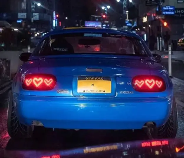 Mazda Miata/ Mx5 / Roadster - Custom Dancing Heart Tail Lights - Design, Manufacture & Shipping* 1