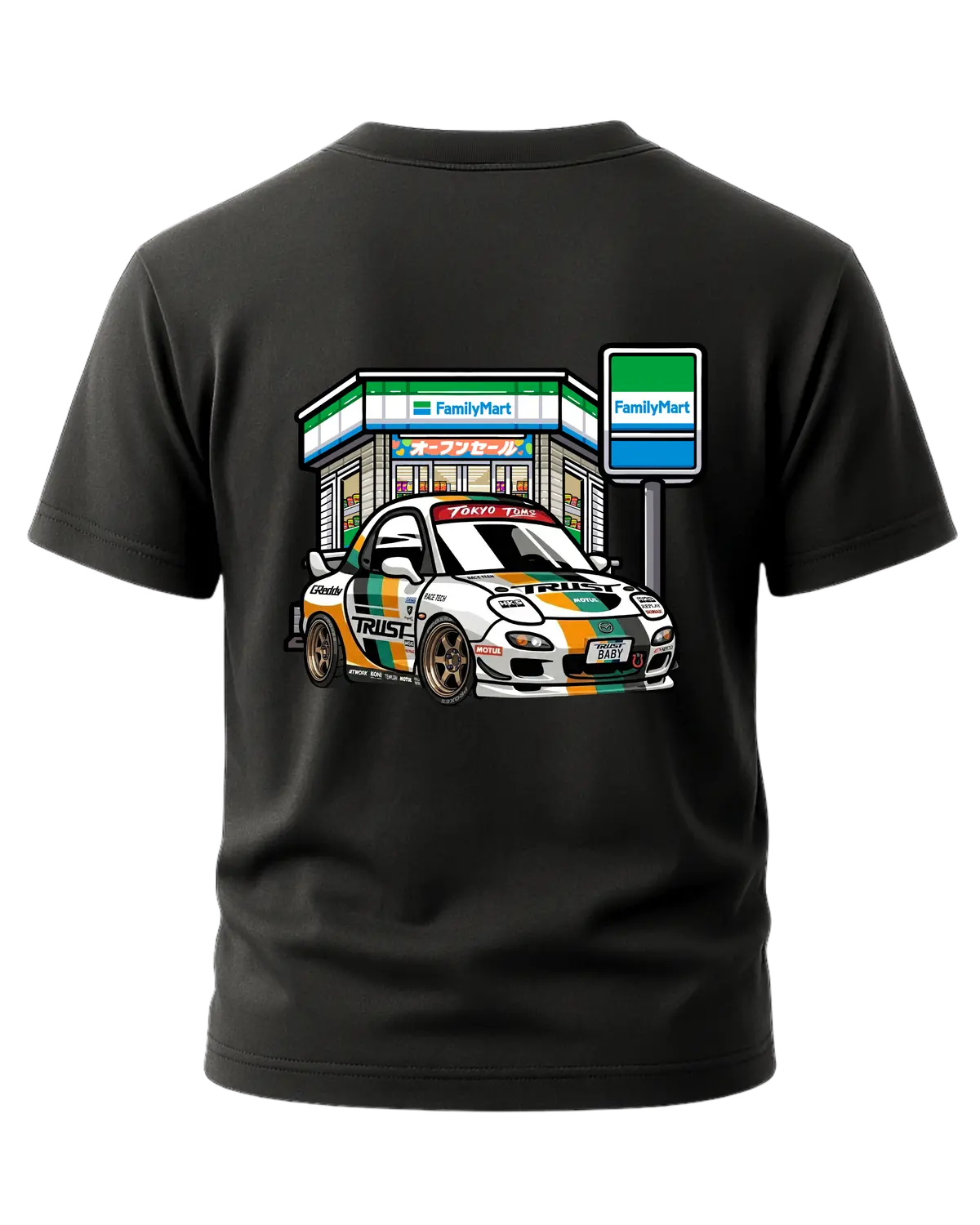 Pocket Rocket Rx7 Fd Konbini Store T-Shirt 1
