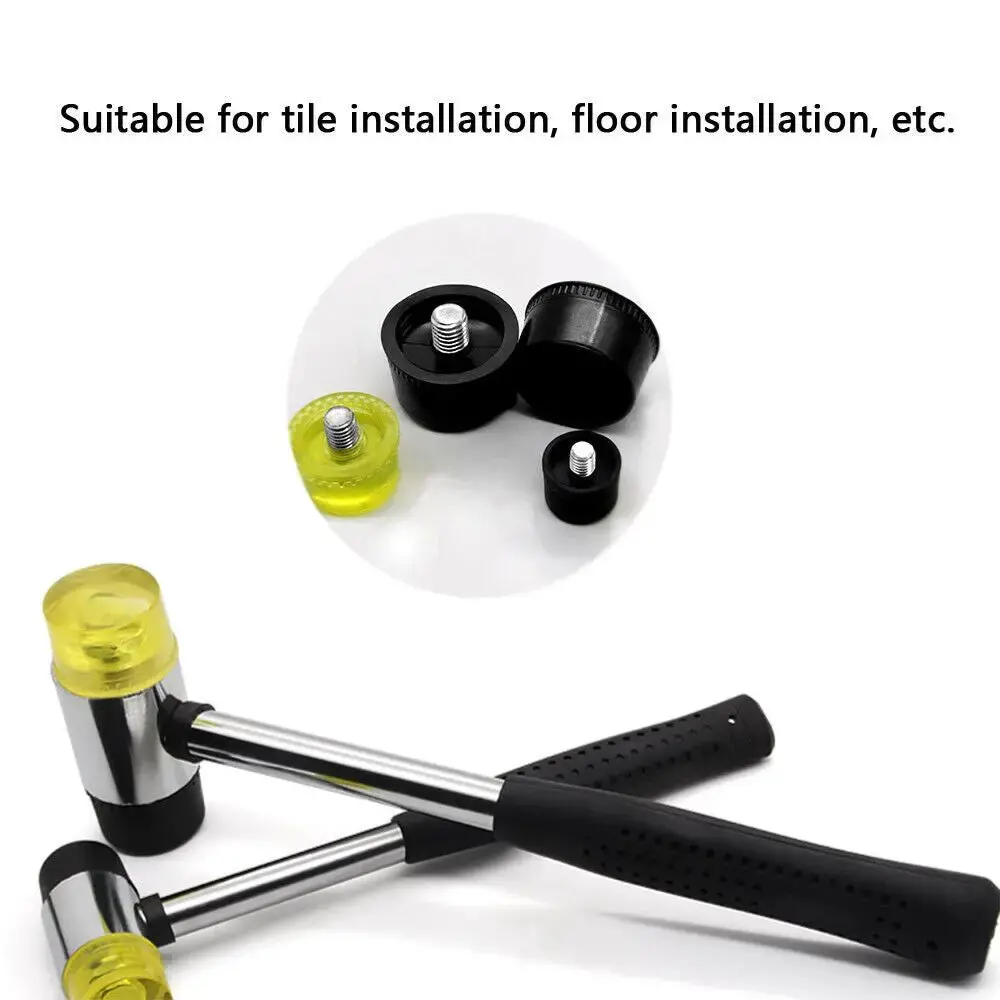 Rubber Hammer Mallet Soft Double Face Head Tools 1