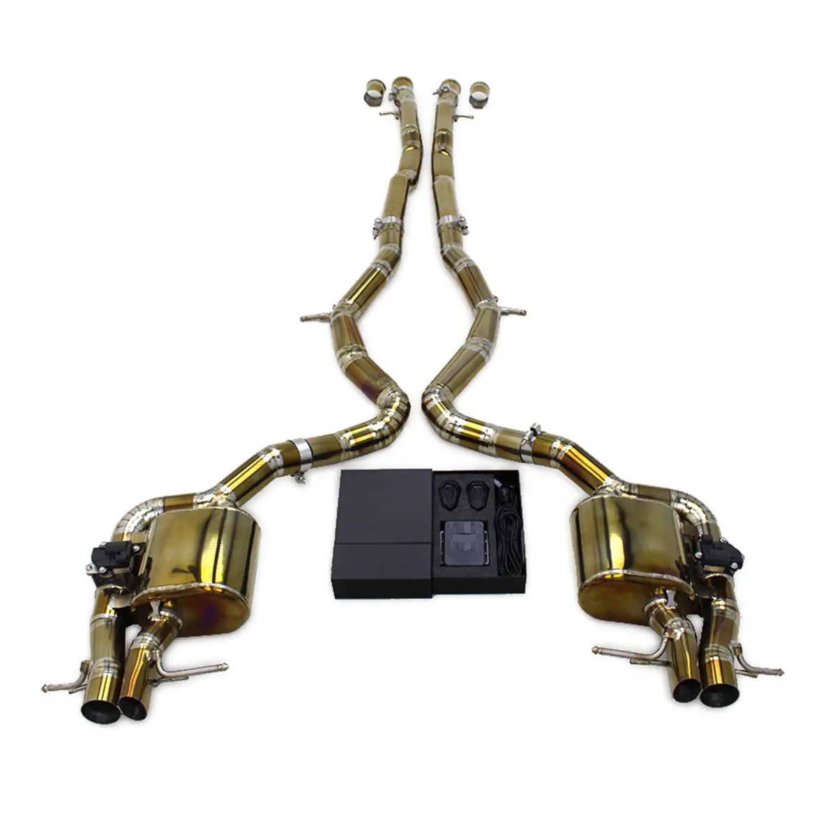 Titanium Valved Catback Exhaust System For Mercedes Benz S65 Amg W222 V12 6.0L 1