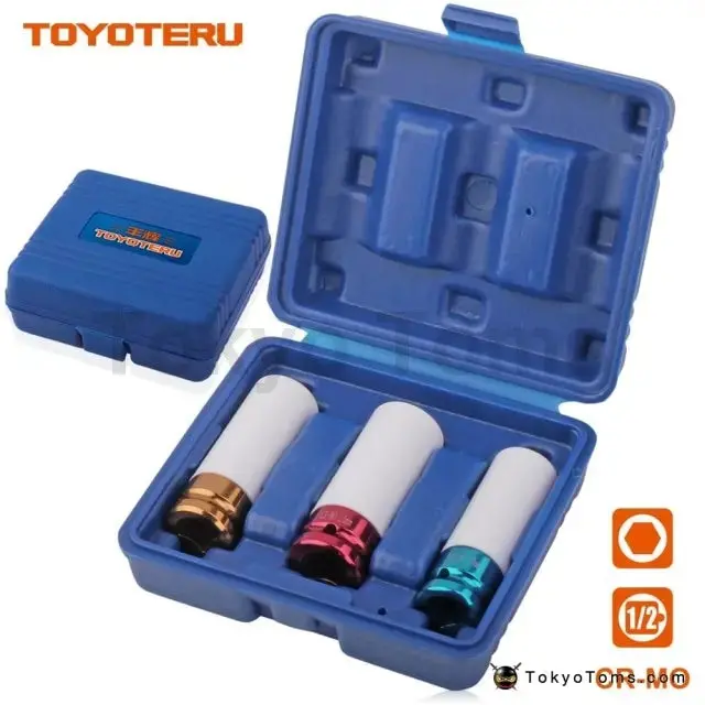 3Pcs/Set Wheel Protection Deep Impact Socket 1