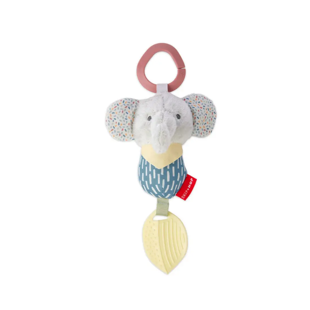 Bandana Buddies Chime & Teether Baby Toy - Elephant 1