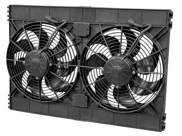 Dual 12In Puller Fan Curved Blade 3168 Cfm 1
