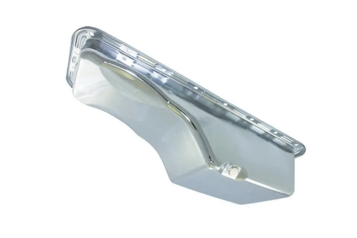 Spc Bbf 352-428 Fe Steel Stock Oil Pan Chrome Finish 1