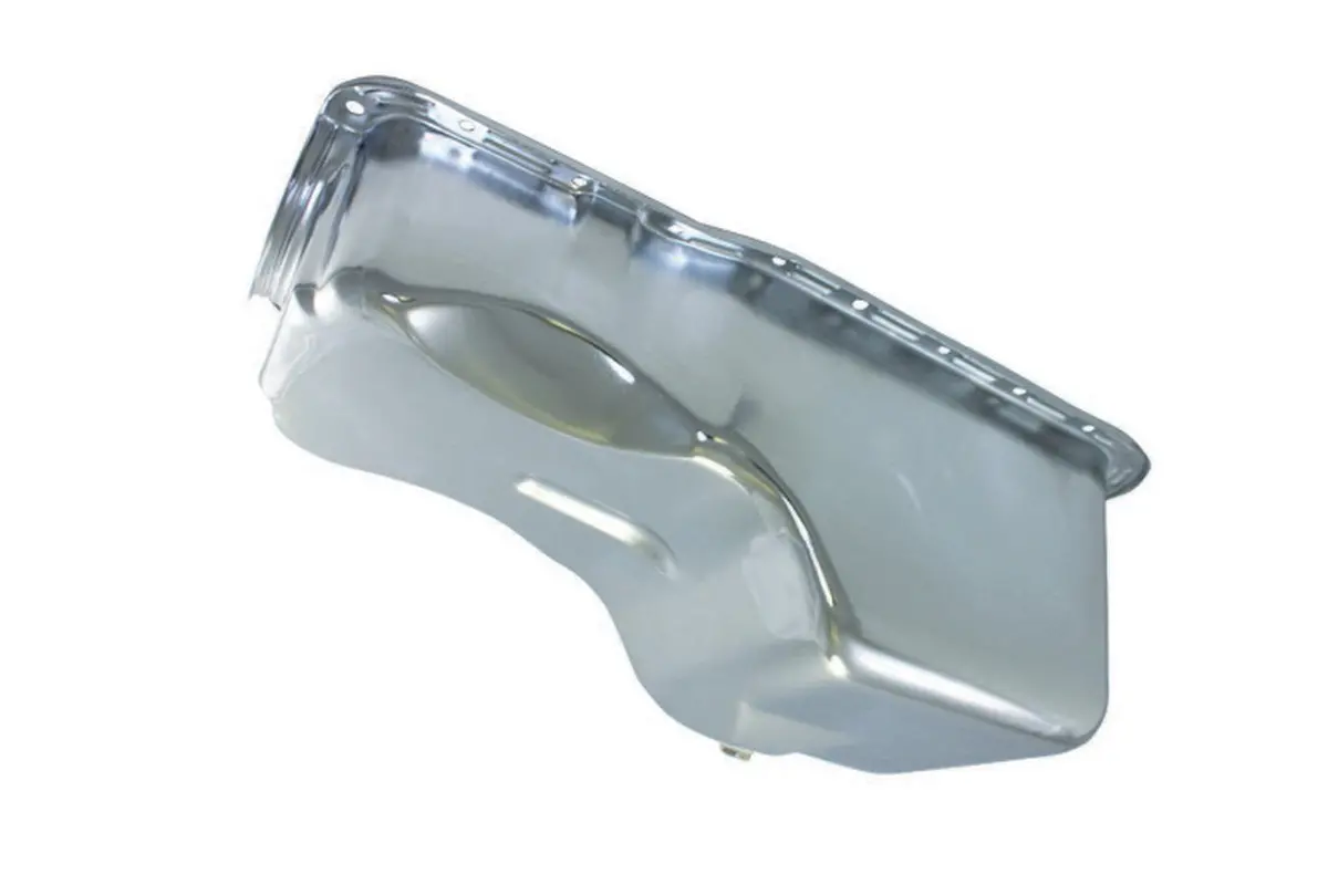 Spc 1967-81 Sbf 351W Steel Stock Oil Pan Chrome Finish 1