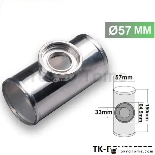 57Mm 2.25" Turbo Aluminum Flange Pipe For Ssqv/Sqv Bov D16 Tk-Bov01fp57 1