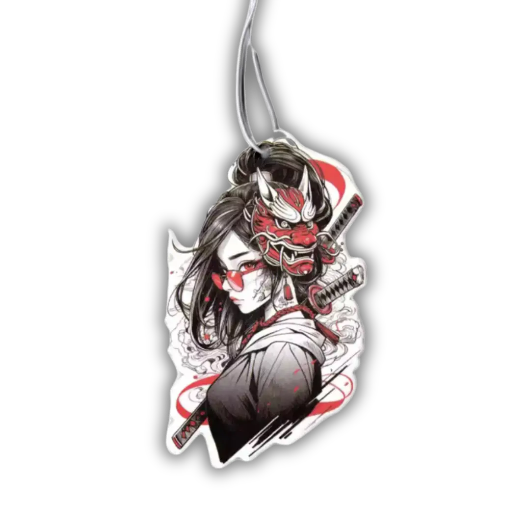 Samurai Oni Girl Jdm Air Freshener 1