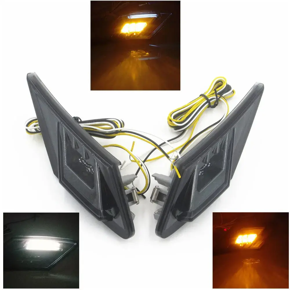 Toyota Ft86/Gt86/Scion Fr-S Smoke Front Bumper Side Marker Lights Lamps Turn Signal Running Light 1
