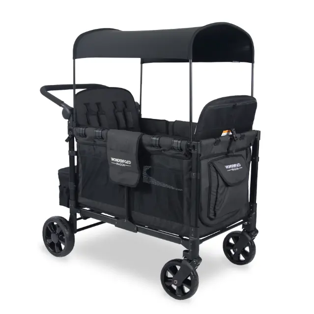 W4 Elite Stroller Wagon - Volcanic Black 1