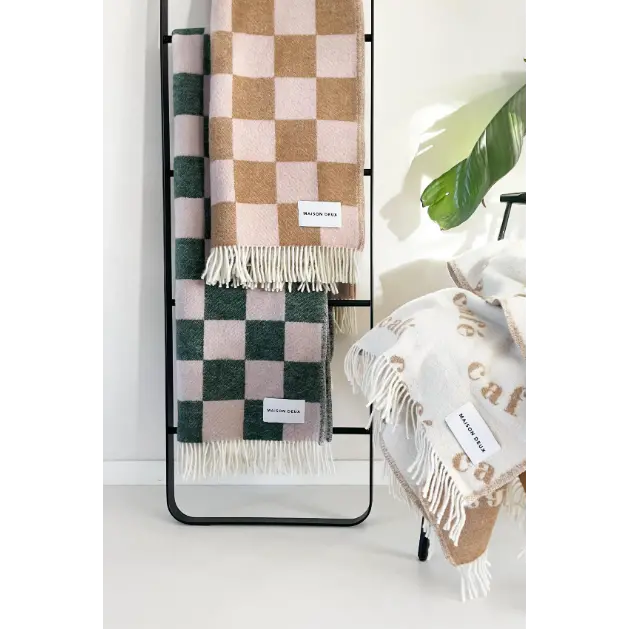 Checkerboard Blanket Various Colours 1