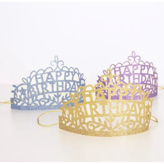 Happy Birthday Tiaras 8 Pack 1